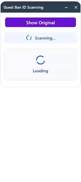 Guest Ban scan interface snapshot